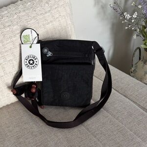 Kipling black tonal New Eldorado crossbody Bag